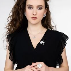 Latelita Petal Cascading Cocktail Ring Silver 11 Latelita Petal Cascading Cocktail Ring Silver -Ornavique Sales A005 1be2ddf2 e770 4a15 8134 8b88e9125cb4