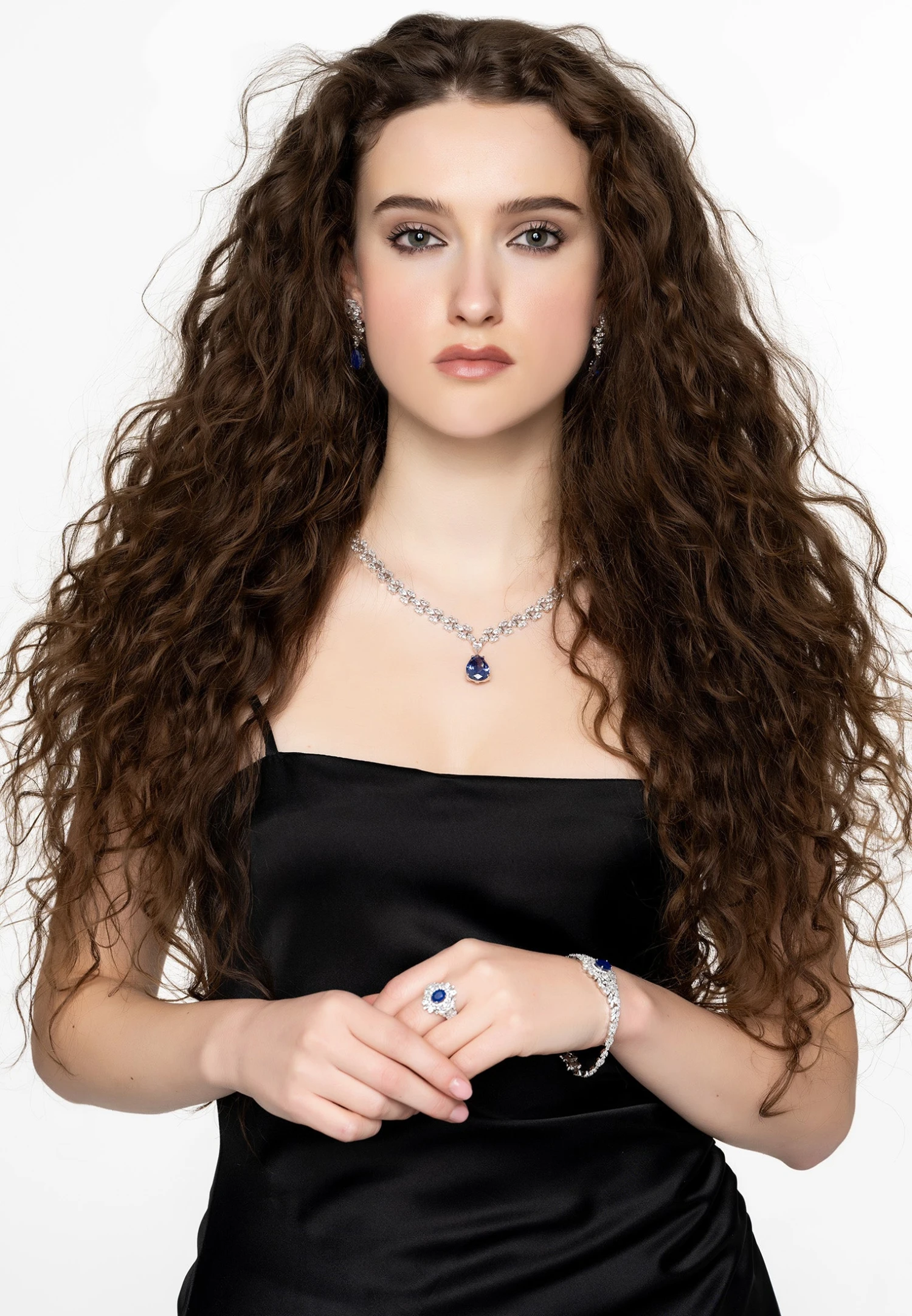 Latelita Arabesque Splendor Cocktail Ring Sapphire Silver 6 Latelita Arabesque Splendor Cocktail Ring Sapphire Silver - Image 6