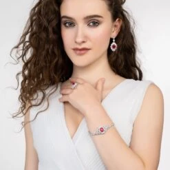 Latelita Arabesque Splendor Cocktail Ring Pink Tourmaline Silver -Ornavique Sales A017 590fc7a2 dfae 4c96 a377 4fe140e64d9f