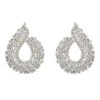 Latelita Adalinda Sweeping Hoop Earrings Silver