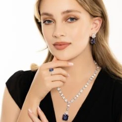 Latelita Alexandra Oval Cocktail Ring Tanzanite Silver -Ornavique Sales alexandra oval cocktail ring tanzanite silver 602726