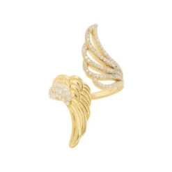 Latelita Angels Wing Wrap Around Ring Gold -Ornavique Sales angels wing wrap around ring gold 743219