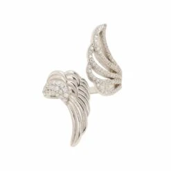 Latelita Angels Wing Wrap Around Ring Silver -Ornavique Sales angels wing wrap around ring silver 146067