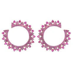 Latelita Apollo Hoops Ruby Pink Rosegold