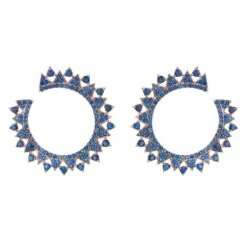 Latelita Apollo Hoops Sapphire Blue Rosegold