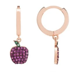 Latelita Apple Huggie Hoops Rosegold -Ornavique Sales apple huggie hoops rosegold 233717