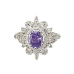 Latelita Arabesque Splendor Cocktail Ring Lilac Amethyst Silver -Ornavique Sales arabesque splendor cocktail ring lilac amethyst silver 614505