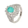 Latelita Arabesque Splendor Cocktail Ring Paraiba Tourmaline Silver