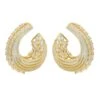 Latelita Artemis Sweeping Hoop Earrings Gold