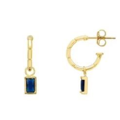 Latelita Bamboo Hoop With Sapphire Earrings Gold 6 Latelita Bamboo Hoop With Sapphire Earrings Gold -Ornavique Sales bamboo hoop with sapphire earrings gold 403240