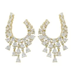 Latelita Blazing Flames Hoop Earrings Gold