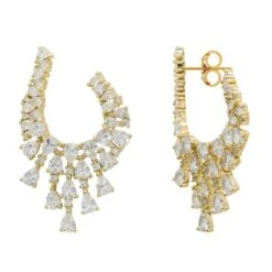 Latelita Blazing Flames Hoop Earrings Gold 6 Latelita Blazing Flames Hoop Earrings Gold -Ornavique Sales blazing flames hoop earrings gold 562689