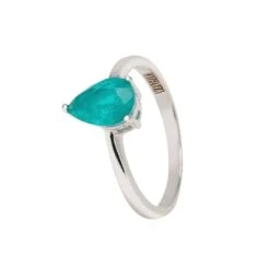Latelita Catherine Teardrop Paraiba Tourmaline Cocktail Ring Silver