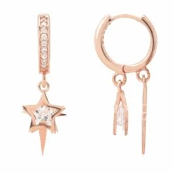Latelita Celestial Huggie Hoops Rosegold -Ornavique Sales celestial huggie hoops rosegold 772206