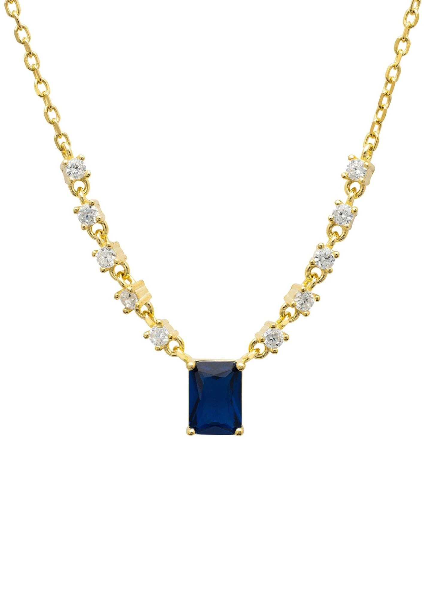 Latelita Claudia Gemstone Pendant Necklace Gold Sapphire 1 Latelita Claudia Gemstone Pendant Necklace Gold Sapphire