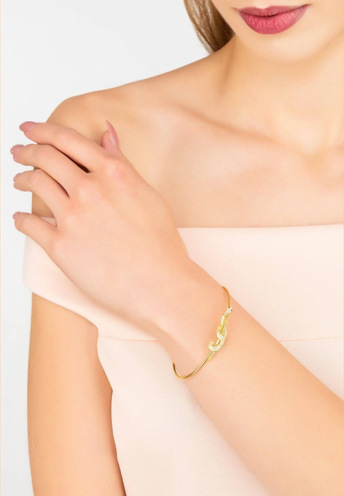 Latelita Cleopatra Serpent Snake Bangle Bracelet Gold 2 Latelita Cleopatra Serpent Snake Bangle Bracelet Gold - Image 2