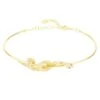 Latelita Cleopatra Serpent Snake Bangle Bracelet Gold