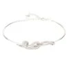 Latelita Cleopatra Serpent Snake Bangle Bracelet Silver