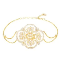 Latelita Clover Filigree Bracelet Gold