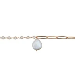 Latelita Coin Pearl Bracelet Rosegold 6 Latelita Coin Pearl Bracelet Rosegold -Ornavique Sales coin pearl bracelet rosegold 984540