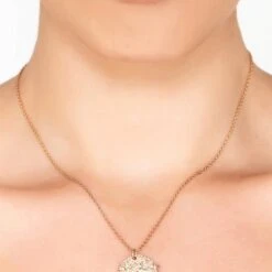 Latelita Cosmic Full Moon Necklace - White Topaz -Ornavique Sales cosmic full moon necklace white topaz 643010