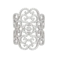 Latelita Countess Cocktail Ring White Silver -Ornavique Sales countess cocktail ring white silver 561641