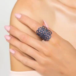 Latelita Countess Filigree Cocktail Ring Sapphire Blue Rosegold 8 Latelita Countess Filigree Cocktail Ring Sapphire Blue Rosegold -Ornavique Sales countess filigree cocktail ring sapphire blue rosegold 778426