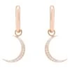 Latelita Crescent Moon Huggie Hoop Earrings Rosegold