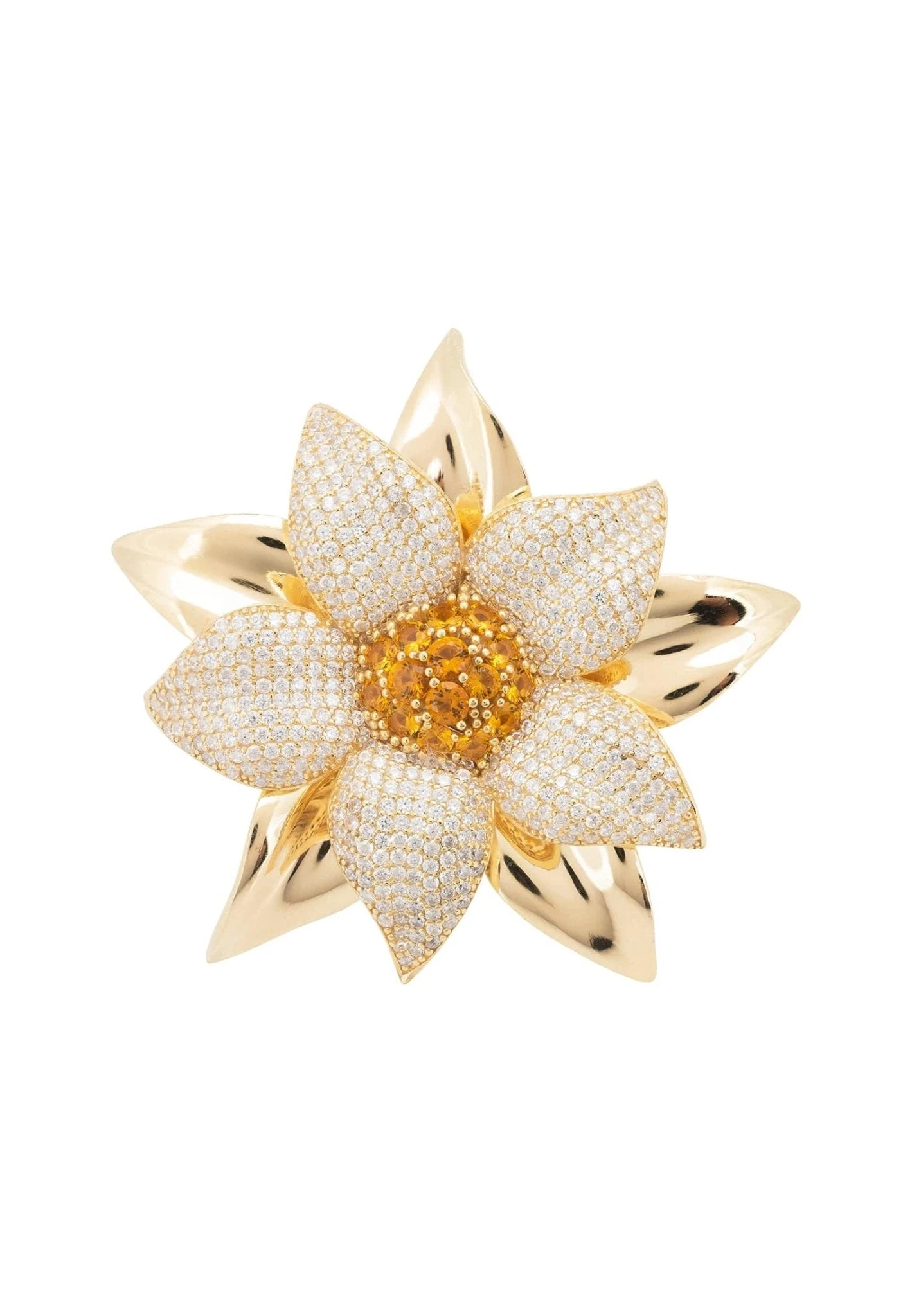 Latelita Daisy Flower Ring Gold 3 Latelita Daisy Flower Ring Gold - Image 3