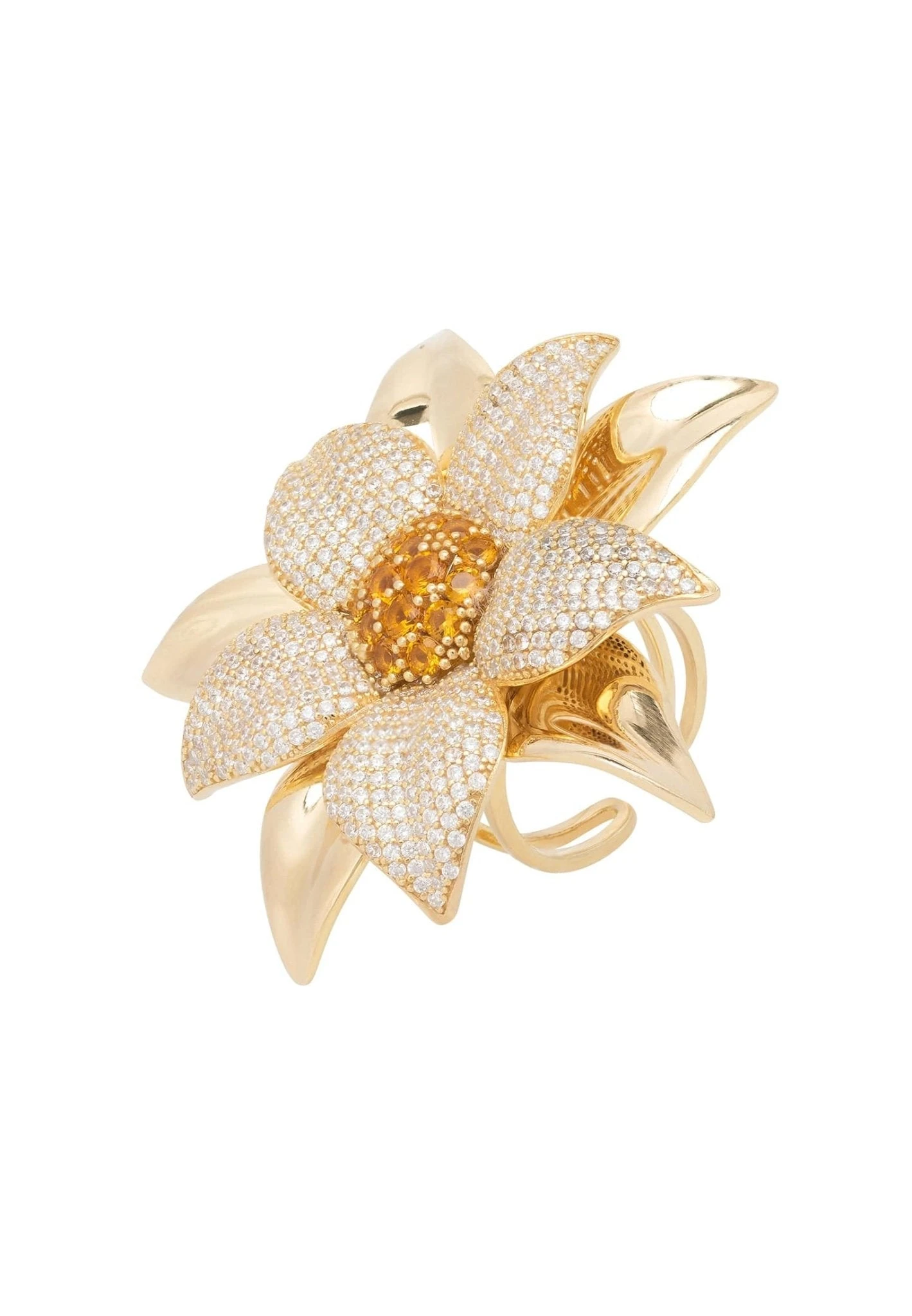 Latelita Daisy Flower Ring Gold 1 Latelita Daisy Flower Ring Gold