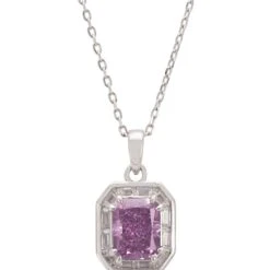 Latelita Destiny Necklace Silver Pink Morganite