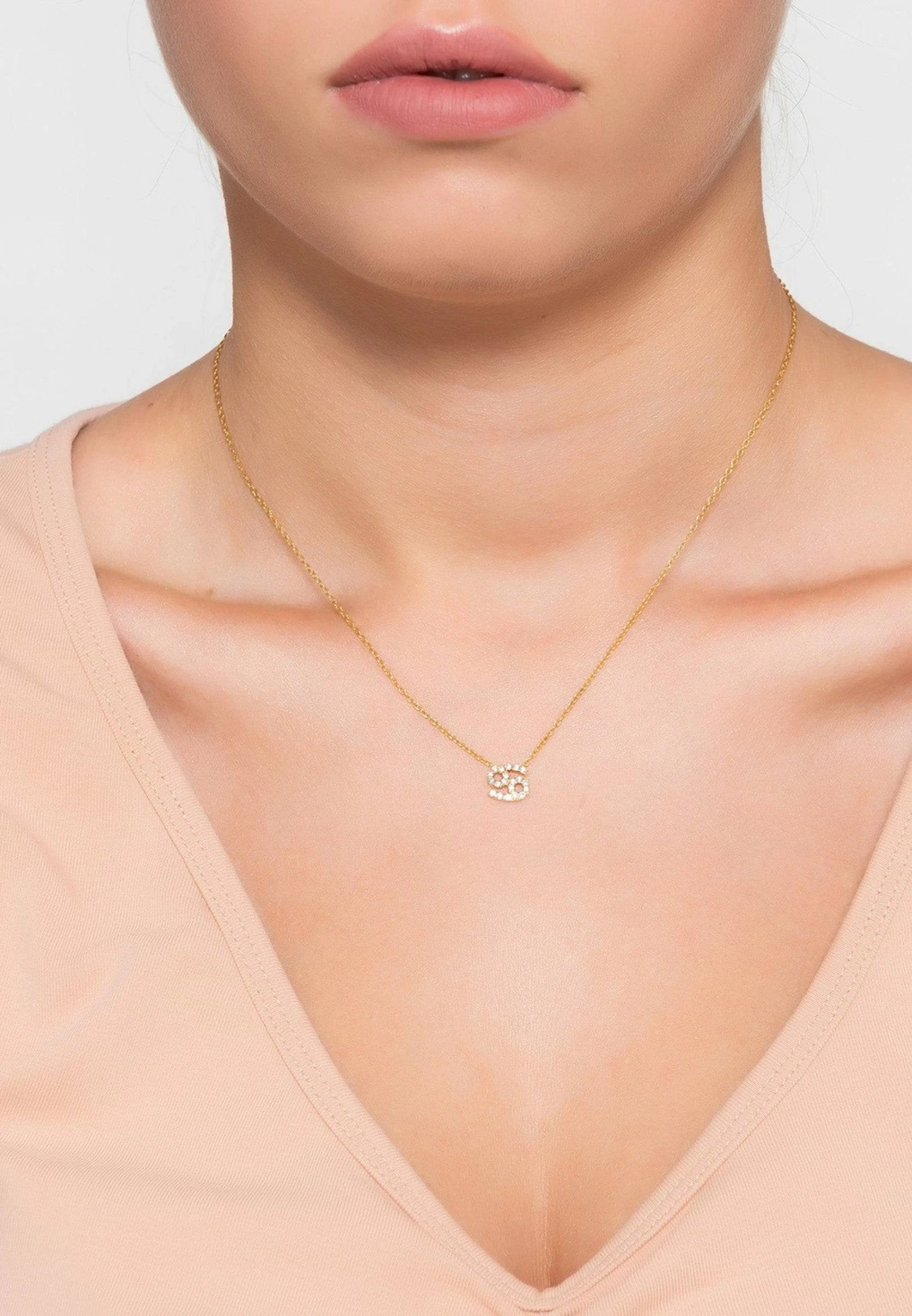 Latelita Diamond Zodiac Silver Necklace Cancer 2 Latelita Diamond Zodiac Silver Necklace Cancer - Image 2