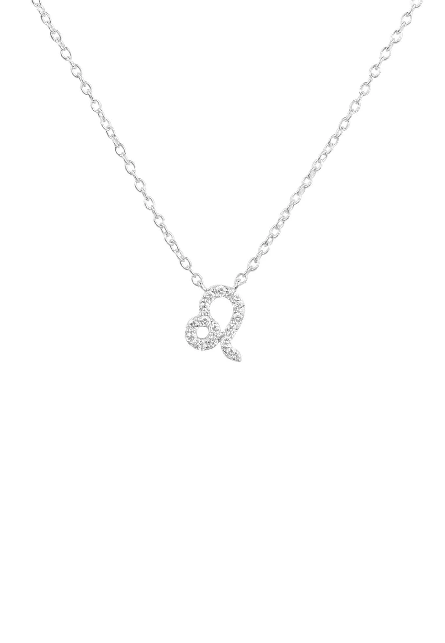 Latelita Diamond Zodiac Silver Necklace Leo 1 Latelita Diamond Zodiac Silver Necklace Leo