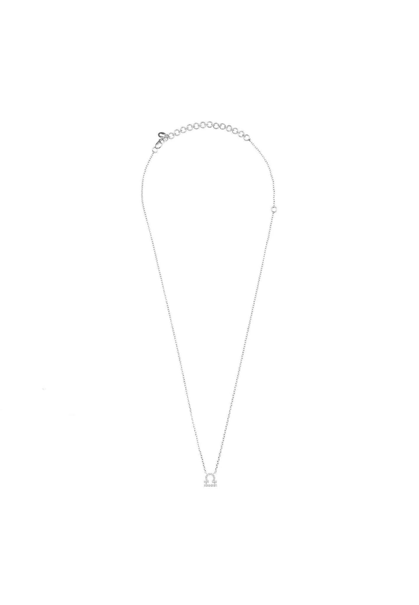 Latelita Diamond Zodiac Silver Necklace Libra 4 Latelita Diamond Zodiac Silver Necklace Libra - Image 4