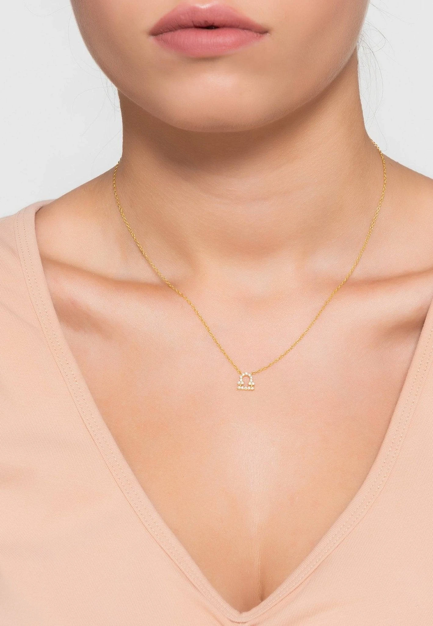Latelita Diamond Zodiac Silver Necklace Libra 2 Latelita Diamond Zodiac Silver Necklace Libra - Image 2