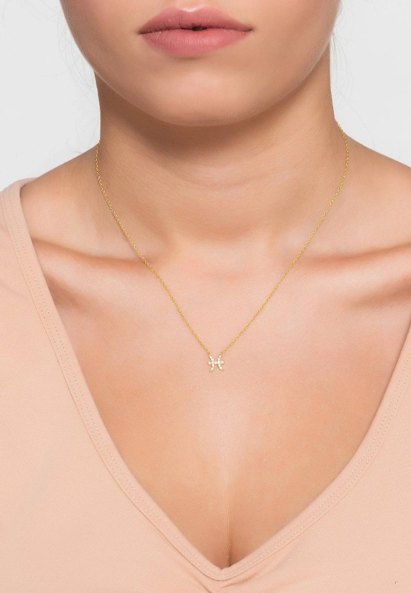 Latelita Diamond Zodiac Silver Necklace Pisces 2 Latelita Diamond Zodiac Silver Necklace Pisces - Image 2