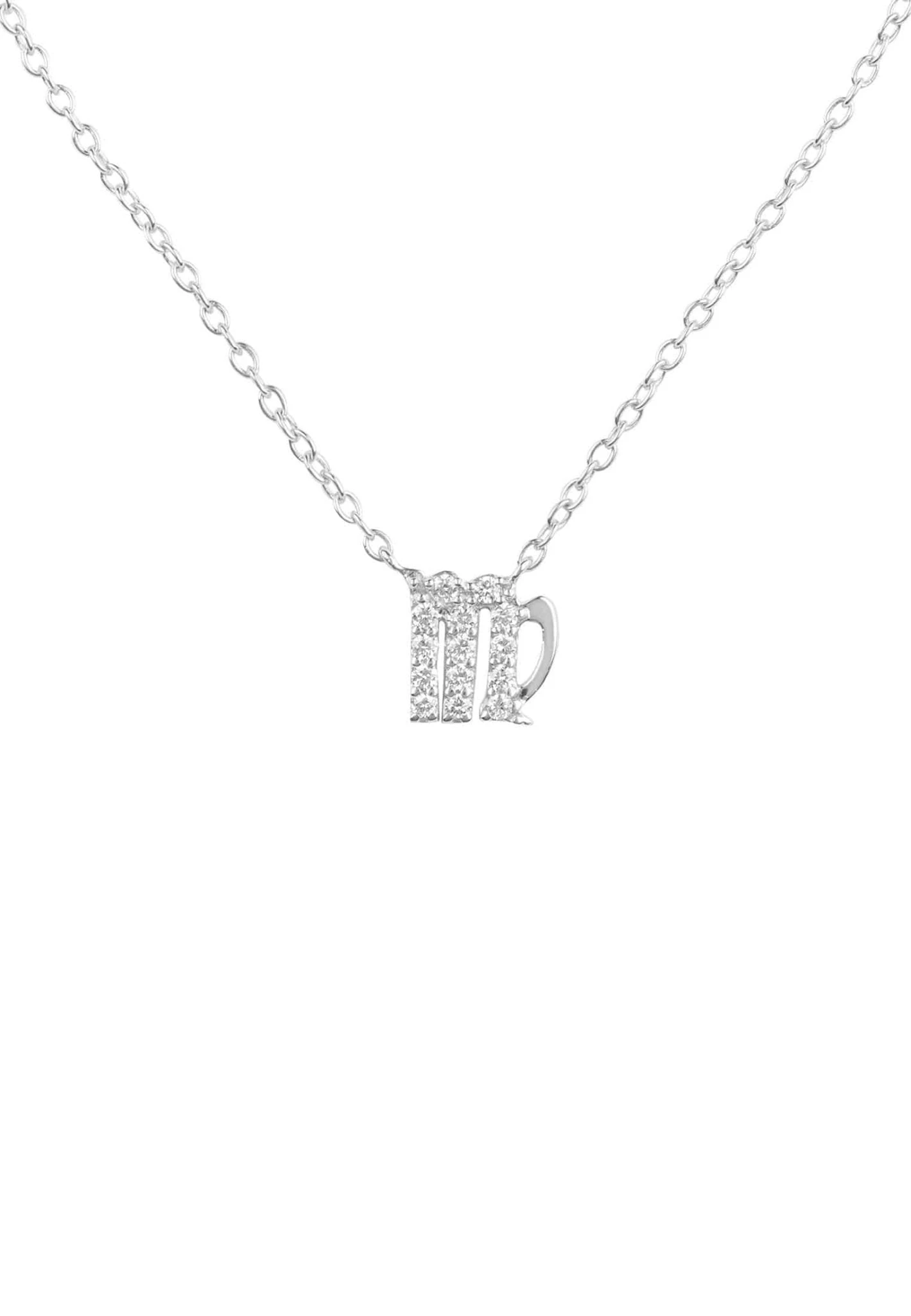 Latelita Diamond Zodiac Silver Necklace Virgo 1 Latelita Diamond Zodiac Silver Necklace Virgo