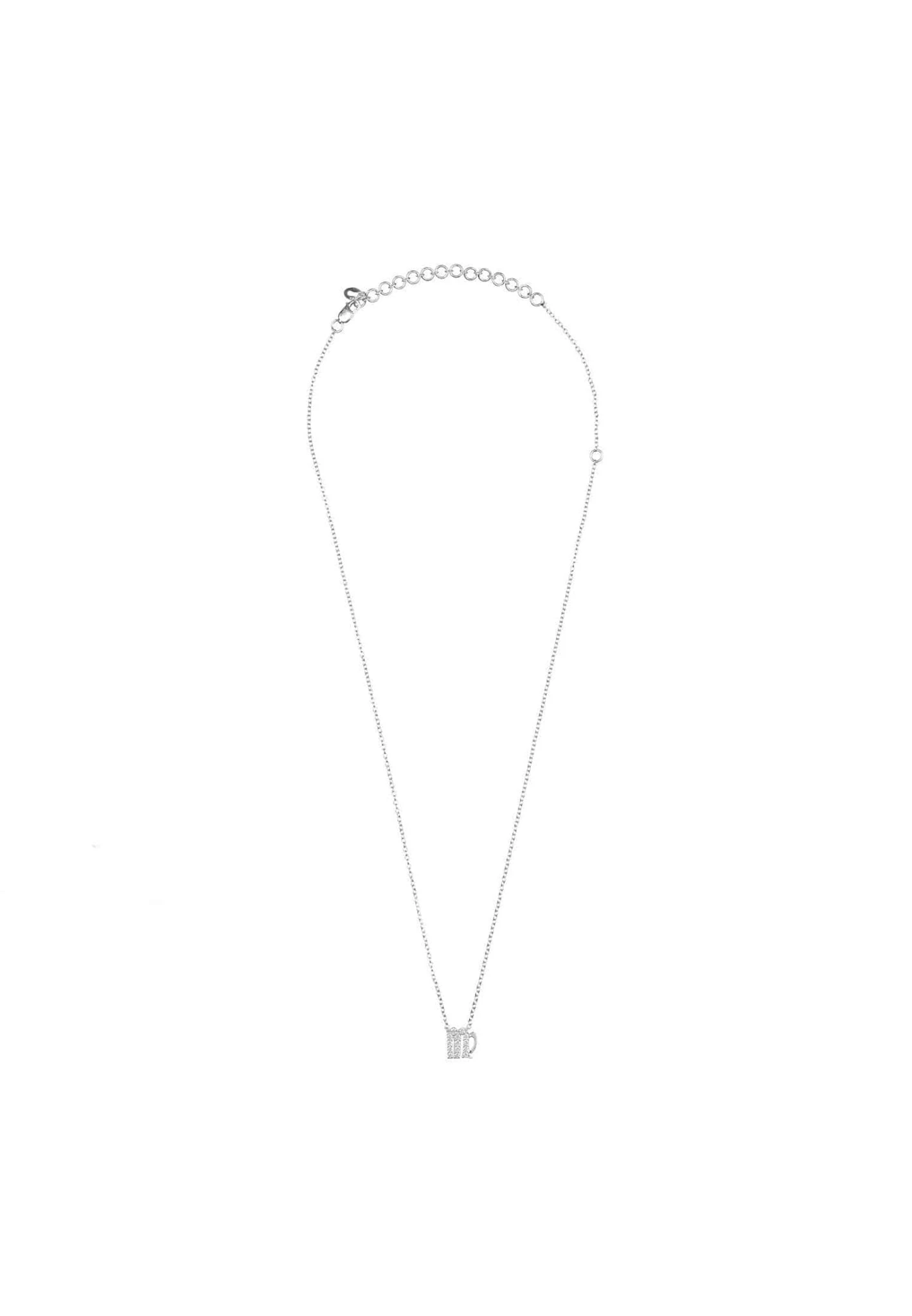 Latelita Diamond Zodiac Silver Necklace Virgo 4 Latelita Diamond Zodiac Silver Necklace Virgo - Image 4
