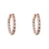 Latelita Duchess Hoop Earrings Rosegold Champagne