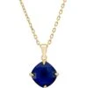 Latelita Empress Gemstone Necklace Gold Sapphire