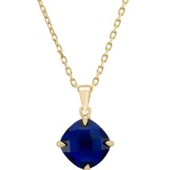 Latelita Empress Gemstone Necklace Gold Sapphire