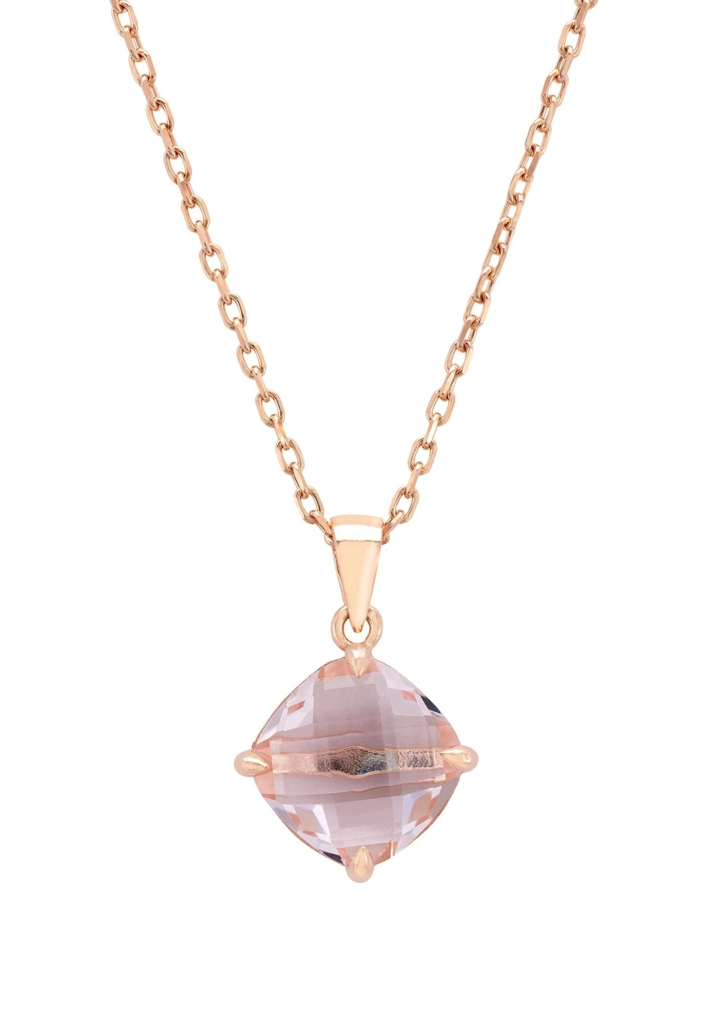 Latelita Empress Gemstone Necklace Rosegold Rose Quartz 1 Latelita Empress Gemstone Necklace Rosegold Rose Quartz