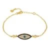 Latelita Evil Eye Elliptical Bracelet Gold