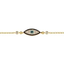 Latelita Evil Eye Elliptical Bracelet Gold -Ornavique Sales evil eye elliptical bracelet gold 375855