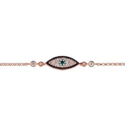 Latelita Evil Eye Elliptical Bracelet Rosegold -Ornavique Sales evil eye elliptical bracelet rosegold 413779