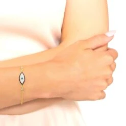 Latelita Evil Eye Elliptical Bracelet Silver -Ornavique Sales evil eye elliptical bracelet silver 837949