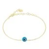 Latelita Evil Eye Mini Opalite Bracelet Gold