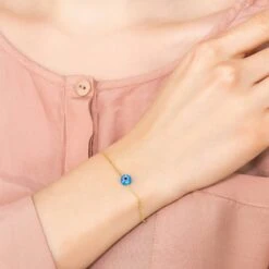 Latelita Evil Eye Mini Opalite Bracelet Gold -Ornavique Sales evil eye mini opalite bracelet gold 834449