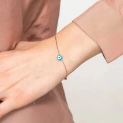Latelita Evil Eye Mini Opalite Bracelet Rosegold -Ornavique Sales evil eye mini opalite bracelet rosegold 243314