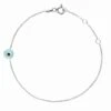 Latelita Evil Eye Mini Opalite Bracelet Silver